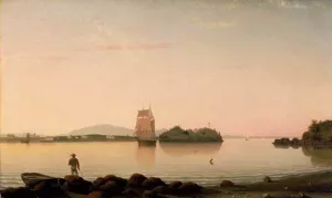 Owl's Head, Penobscot Bay, Maine Oil painting by Fitz Hugh Lane