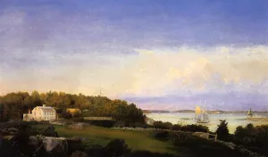 Sawyer Homestead by Fitz Hugh Lane - Oil Painting Reproduction