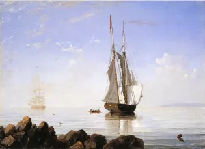 Sunny Morning, Gloucester Harbor painting by Fitz Hugh Lane