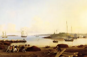 The Fort and Ten Pound Island, Gloucester, Massachusetts by Fitz Hugh Lane Oil Painting