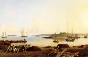 The Fort and Ten Pound Island, Gloucester, Massachusetts Oil painting by Fitz Hugh Lane