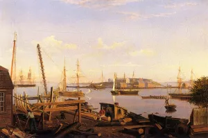 The Fort and Ten Pound Island, Gloucester by Fitz Hugh Lane Oil Painting