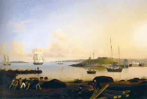 The Island and Fort of Ten Pound, Gloucester by Fitz Hugh Lane Oil Painting