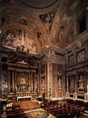 View of the Pauline Chapel by Flaminio Ponzio - Oil Painting Reproduction