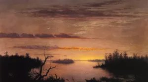Dismal Swamp Oil painting by Flavius J. Fisher