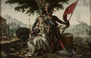 Allegory of Spain with Juno and Mars by Flemish Painter Oil Painting