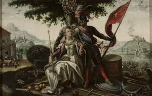 Allegory of Spain with Juno and Mars by Flemish Painter Oil Painting