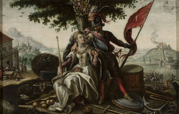 Allegory of Spain with Juno and Mars by Flemish Painter - Hand-Painted Oil Painting Reproduction
