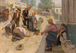 Country Life in America, Cream of Wheat ad illustration by Fletcher Charles Ransom Oil Painting