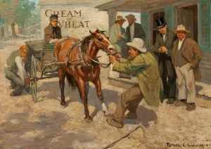 Country Life in America, Cream of Wheat ad illustration by Fletcher Charles Ransom Oil Painting