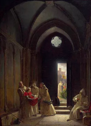 Death of the Prince de Talmont Oil painting by Fleury- Francois Richard