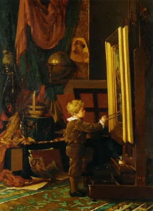 Finishing Touches by Florence Martin - Oil Painting Reproduction