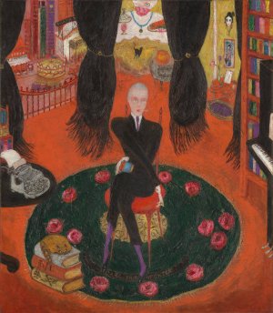 Carl Van Vechten by Florine Stettheimer Oil Painting