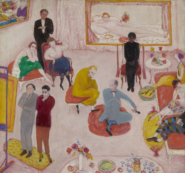 Studio Party  by Florine Stettheimer - Hand-Painted Oil Painting Reproduction