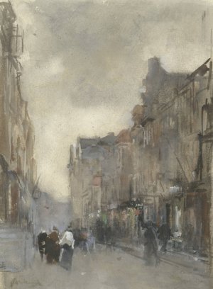 Straatgezicht te Den Haag by Floris Arntzenius Oil Painting