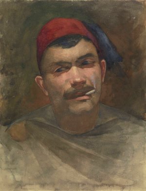 Zelfportret van Pieter Florentius Nicolaas Jacobus Arntzenius by Floris Arntzenius Oil Painting