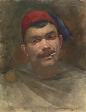 Zelfportret van Pieter Florentius Nicolaas Jacobus Arntzenius by Floris Arntzenius Oil Painting