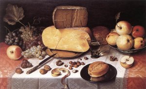 Still-Life with Fruit, Nuts and Cheese