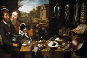 Larder Still-Life by Floris Gerritsz Van Schooten Oil Painting