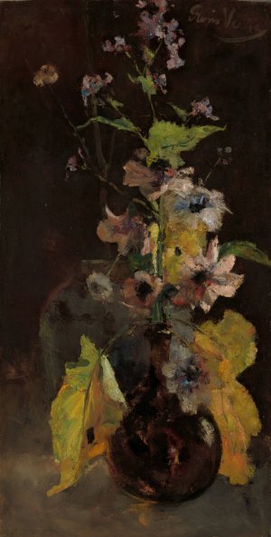 Anemones by Floris Verster Oil Painting