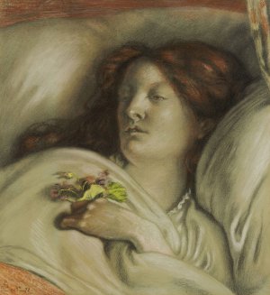 Convalescent - Portrait of Emma Madox Brown by Ford Madox Brown Oil Painting