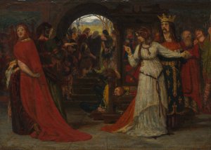 Cordelia Parting from her Sisters by Ford Madox Brown Oil Painting