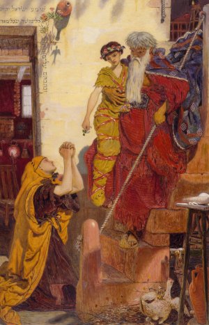 Elijah And The Widow's Son by Ford Madox Brown Oil Painting