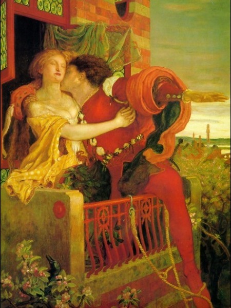 Main Product Photo of Romeo and Juliet Painting by Ford Madox Brown