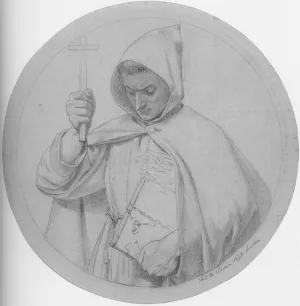 Study of a Monk, representing Catholic Faith by Ford Madox Brown Oil Painting