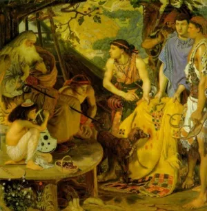The Coat of Many Colors by Ford Madox Brown - Oil Painting Reproduction
