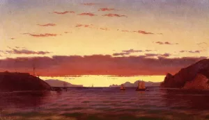 View of the Golden Gate by Fortunato Arriola Oil Painting