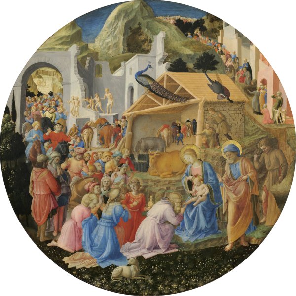 The Adoration of the Magi  by Fra Angelico And Fra Filippo Lippi - Hand-Painted Oil Painting Reproduction