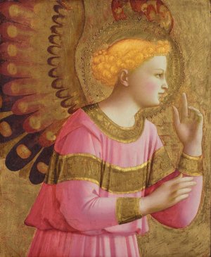 Annunciatory Angel by Fra Angelico Oil Painting