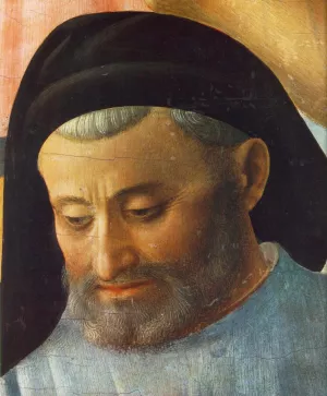 Deposition Pala di Santa Trinita, Detail painting by Fra Angelico