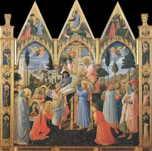 Deposition Pala di Santa Trinita by Fra Angelico Oil Painting