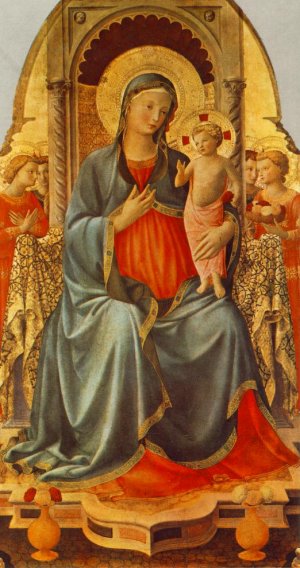 Madonna with the Child and Angels by Fra Angelico Oil Painting