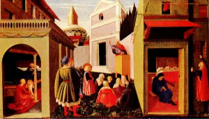 Story of St Nicholas painting by Fra Angelico