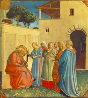 The Naming of St. John the Baptist by Fra Angelico Oil Painting