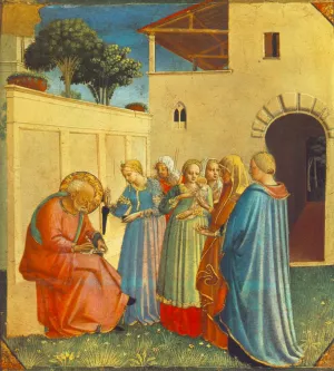The Naming of St. John the Baptist by Fra Angelico Oil Painting