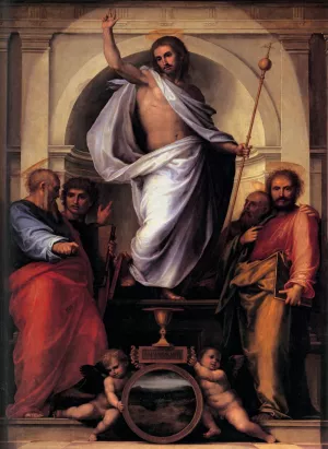 Christ with the Four Evangelists