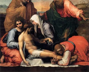 Lamentation painting by Fra Bartolomeo