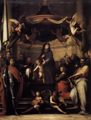 Mystic Marriage of St Catherine by Fra Bartolomeo - Oil Painting Reproduction