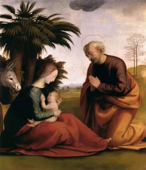 Rest on the Flight into Egypt Oil painting by Fra Bartolomeo