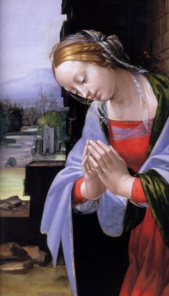 The Adoration of the Christ Child Detail by Fra Bartolomeo - Hand-Painted Oil Painting Reproduction