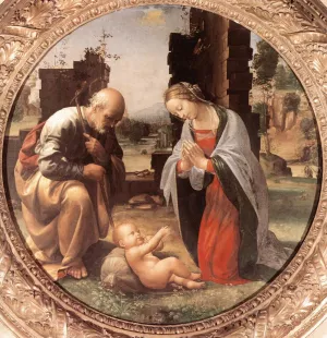 The Adoration of the Christ Child by Fra Bartolomeo Oil Painting