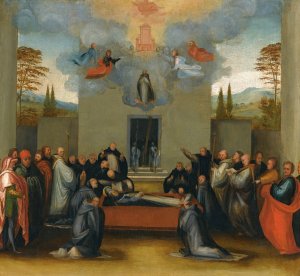 The Lying In State And Ascension Of Saint Anthonius by Fra Bartolomeo Oil Painting
