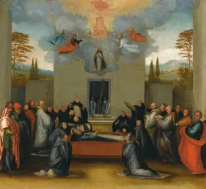 The Lying In State And Ascension Of Saint Anthonius by Fra Bartolomeo Oil Painting