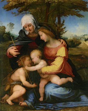 The Madonna and Child in a Landscape with Saint Elizabeth and the Infant Saint John the Baptist