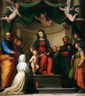 The Marriage of St Catherine of Siena Oil painting by Fra Bartolomeo