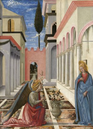 The Annunciation by Fra Carnevale Oil Painting